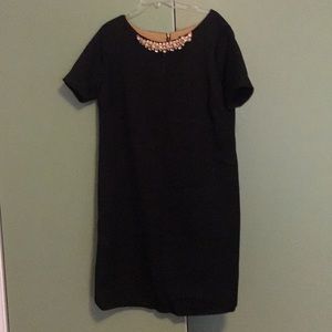 Black Tahari jeweled neckline dress approx 2X